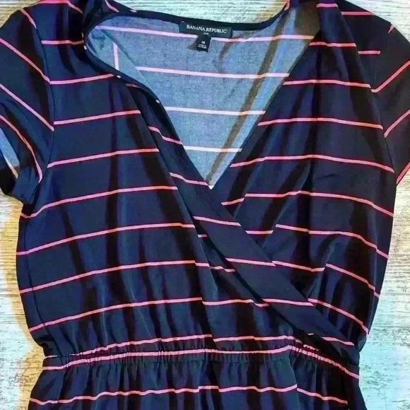 Banana Republic black & pink dress women’s size Medium - Picture 3 of 4